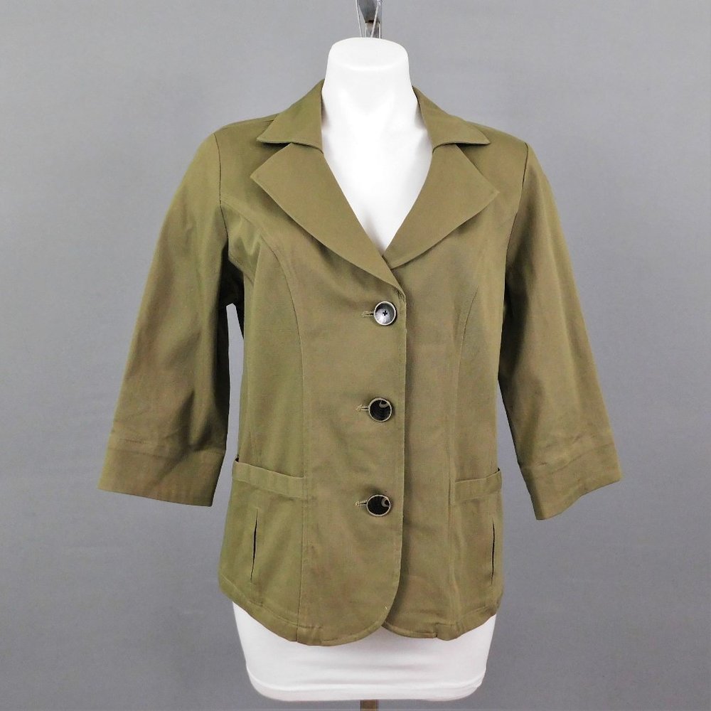 Denim and Company Women Blazer Green S